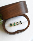 Linea Emerald Studs Andrea Bonelli Jewelry
