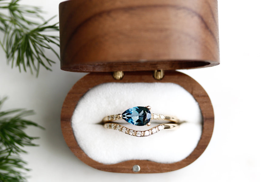 Lilia Topaz + Diamond Ring Andrea Bonelli Jewelry 