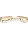 Liliana Moissanite Ring Andrea Bonelli Jewelry 14k Yellow Gold