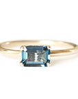 Bella London Blue Topaz Ring Andrea Bonelli Jewelry 14k Yellow Gold