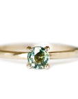 Lauren Parti Sapphire Ring Andrea Bonelli 14k Yellow Gold