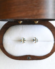 Princess Cut Aquamarine Studs Andrea Bonelli Jewelry
