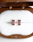 Linea Garnet Studs Andrea Bonelli Jewelry