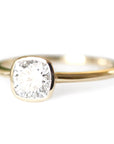 Zoe Cushion Lab Diamond Ring Andrea Bonelli Jewelry