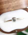 Zoe Salt + Pepper Diamond Ring Andrea Bonelli Jewelry