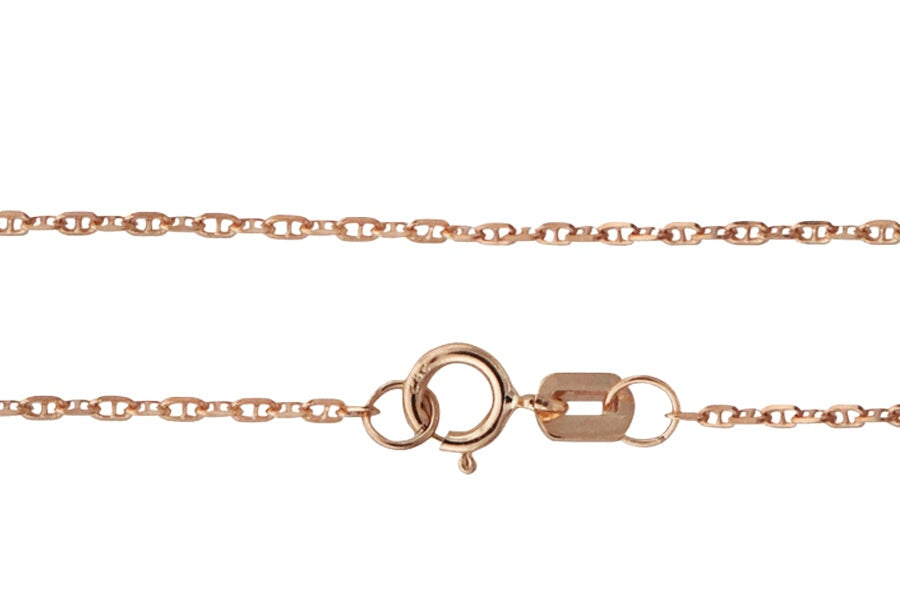14k Anchor Chain 1.1mm Andrea Bonelli Jewelry 14k Rose Gold