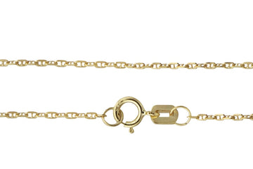 14k Anchor Chain 1.1mm Andrea Bonelli Jewelry 14k Yellow Gold