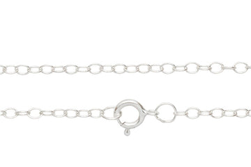 Silver Cable Chain 1.5mm Andrea Bonelli Jewelry Sterling Silver
