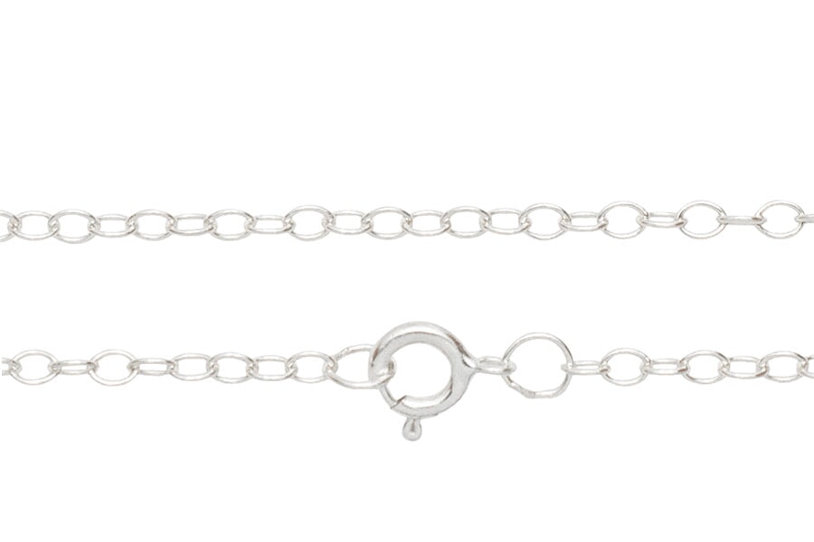 Silver Cable Chain 1.5mm Andrea Bonelli Jewelry Sterling Silver