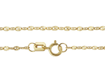 14k Starburst Chain Andrea Bonelli Jewelry 14k Yellow Gold