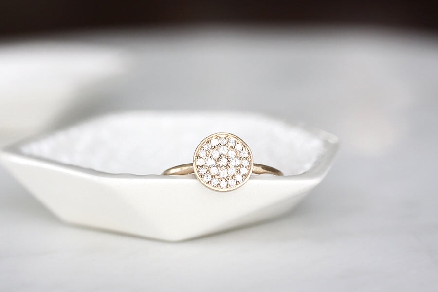 Madeline Pave Lab Diamond Ring Andrea Bonelli Jewelry 