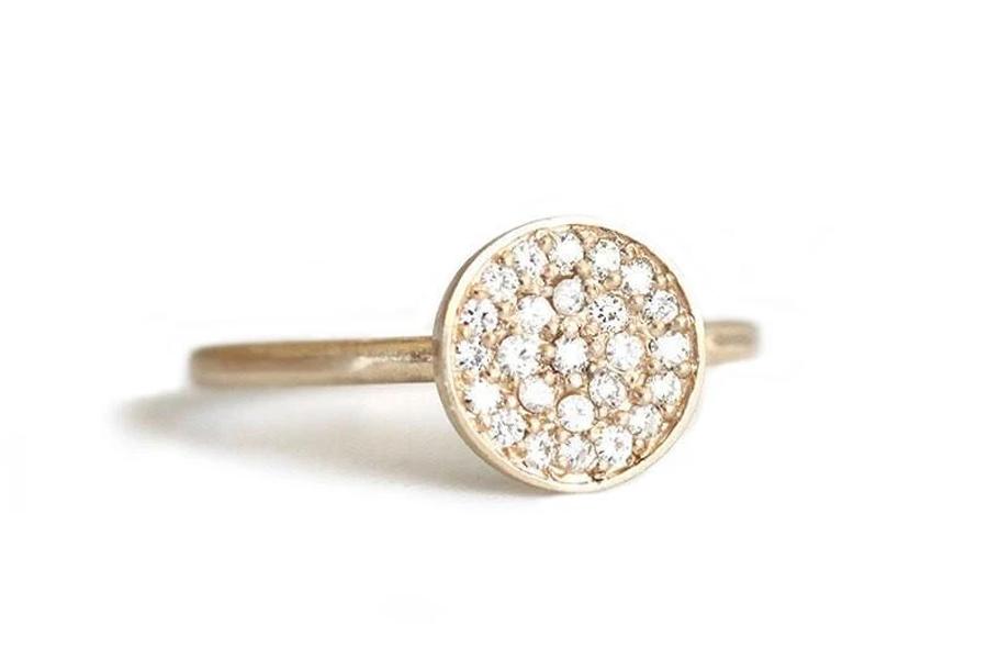 Madeline Pave Lab Diamond Ring Andrea Bonelli Jewelry 