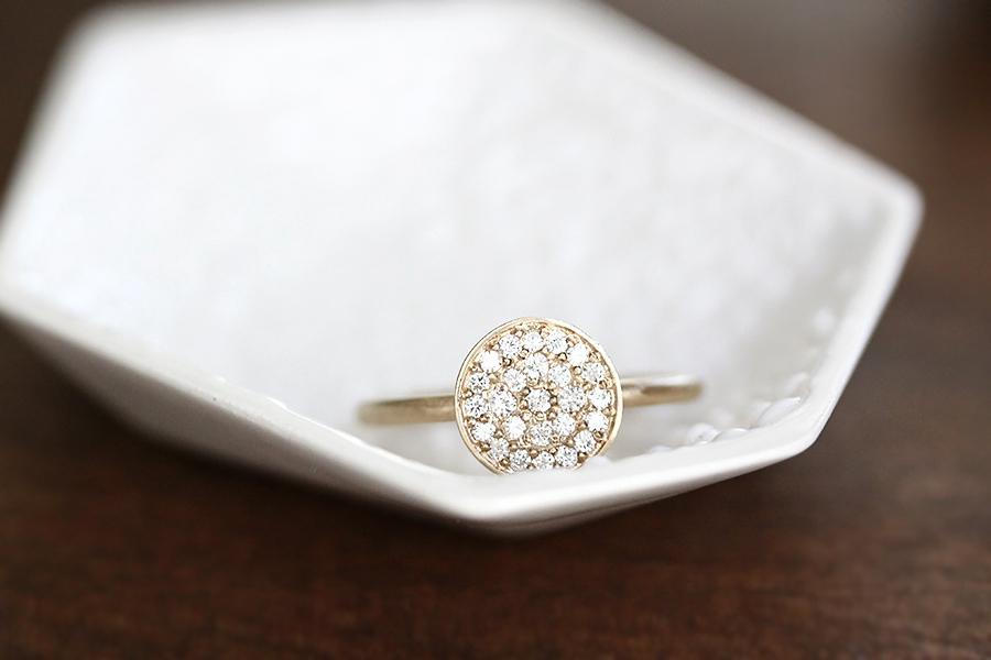 Madeline Pave Lab Diamond Ring Andrea Bonelli Jewelry 