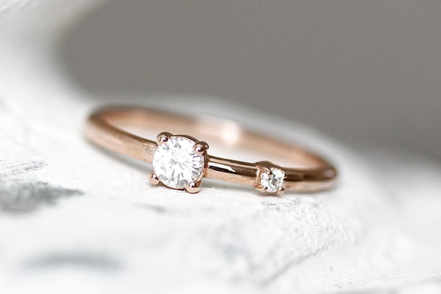 Duette Lab Diamond Ring Andrea Bonelli 