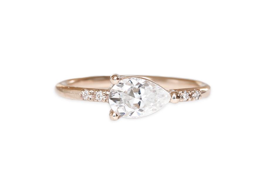 Lilia Lab Diamond Ring Andrea Bonelli Jewelry 14k Rose Gold