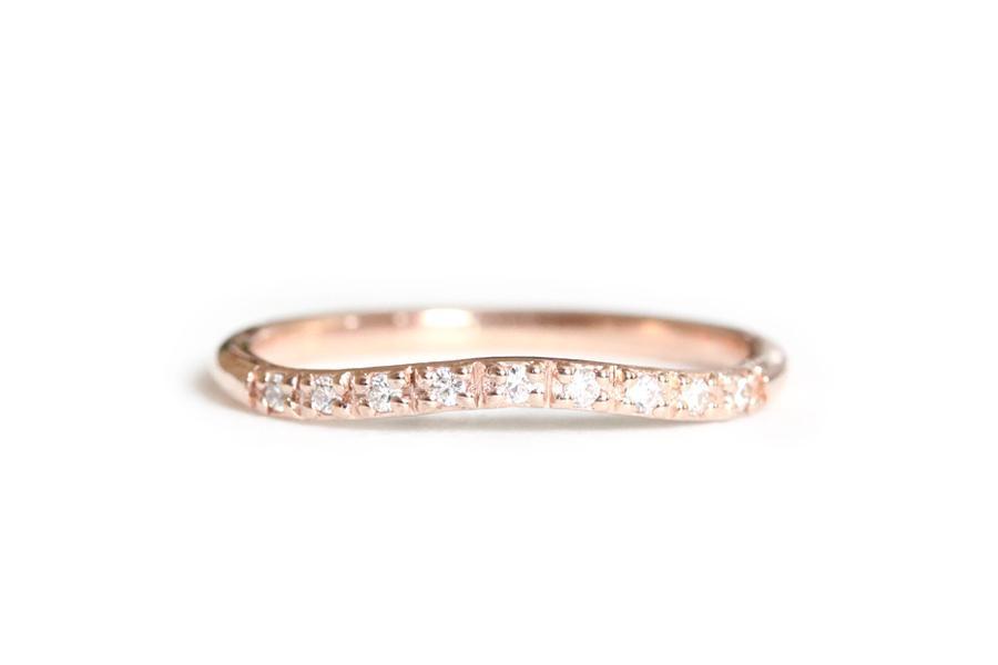 Primrose Lab Diamond Band Andrea Bonelli 14k Rose Gold