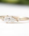 Trine Lab Diamond Ring Andrea Bonelli Jewelry 