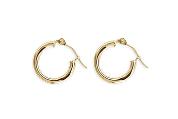 Huggie Hoops Andrea Bonelli Jewelry 14k Yellow Gold