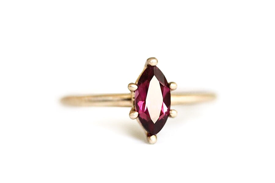 Mia Garnet Marquise Ring Andrea Bonelli 