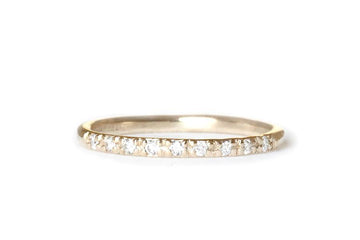 Iris Lab Diamond Ring Andrea Bonelli 14k Yellow Gold