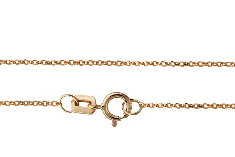 14k Rolo Chain 1mm Andrea Bonelli Jewelry 14k Rose Gold