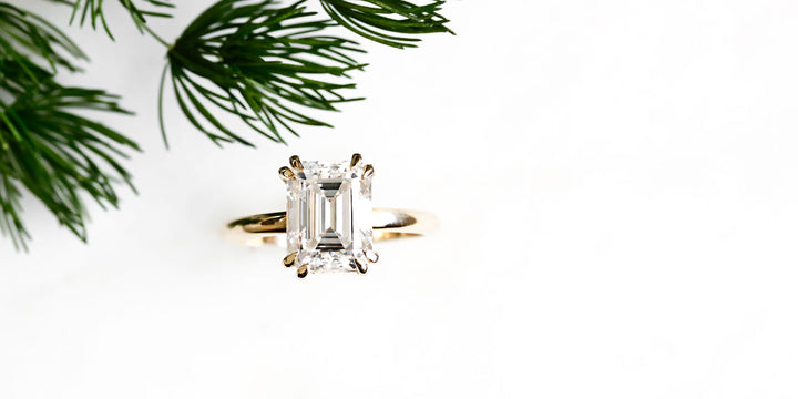 Bailey Double Claw Moissanite Ring