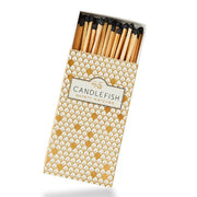 Candlefish - Gold Scales 4" Matchbox Candlefish Gold Fish Scale Matches