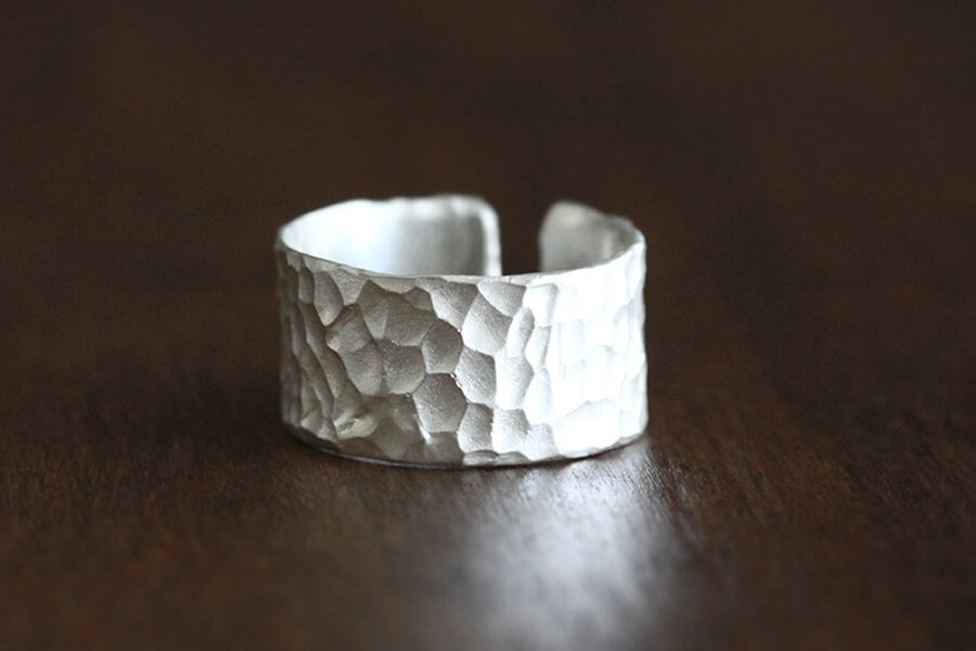 Silver Nimbus Cuff Band Andrea Bonelli Jewelry 