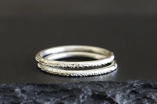 Silver Stardust Ring Andrea Bonelli Jewelry 