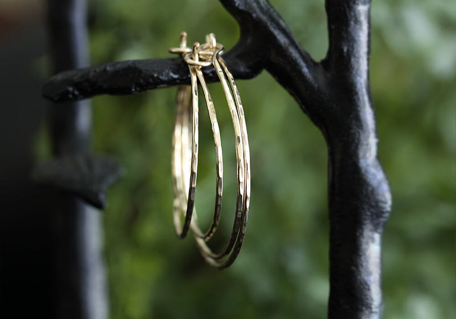 Glimmer Hoops Andrea Bonelli Jewelry 