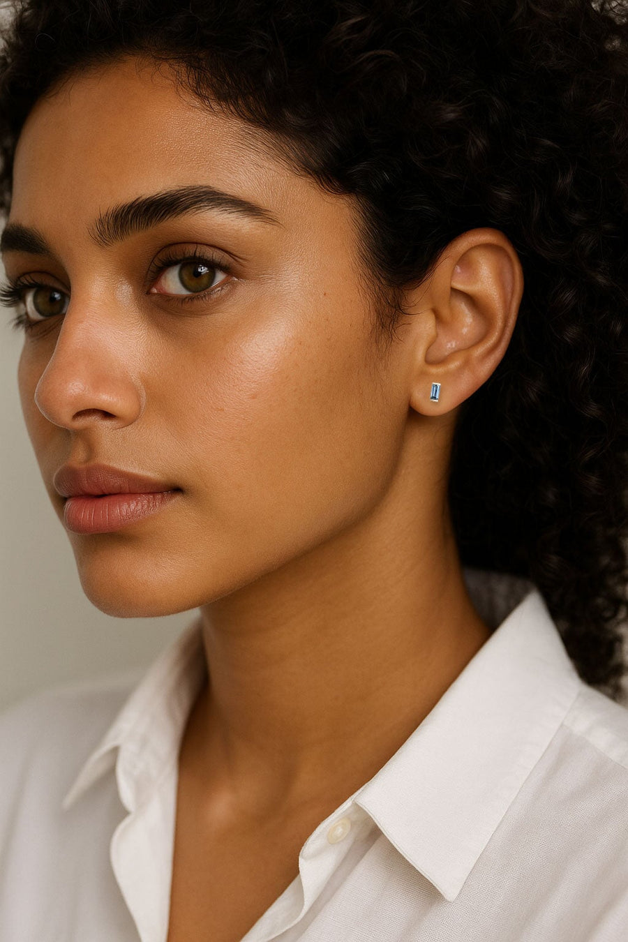 RTS Linea London Blue Topaz Studs Andrea Bonelli Jewelry 