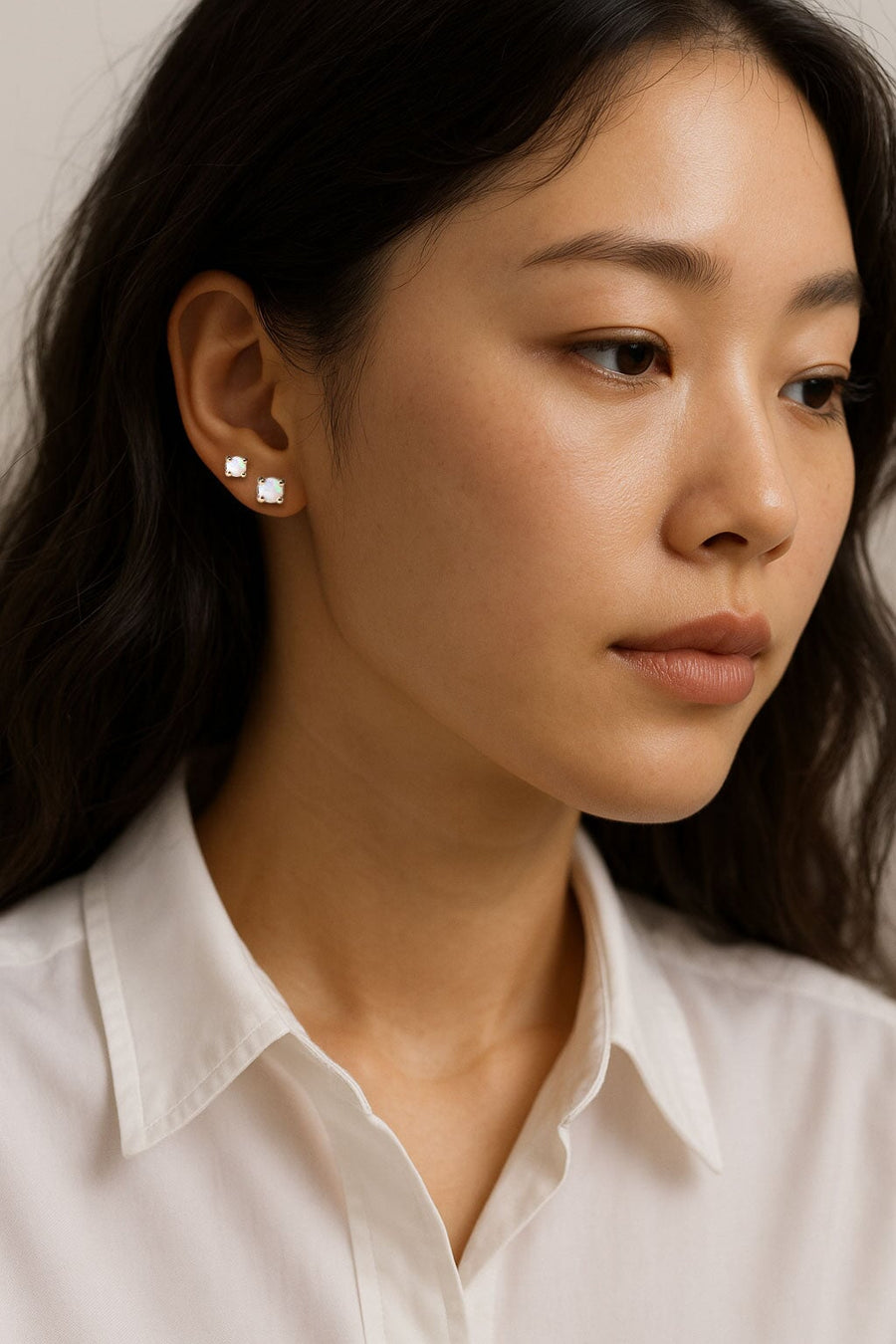 Opal Studs Andrea Bonelli Jewelry 