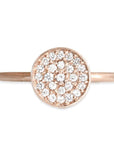 Madeline Pave Lab Diamond Ring Andrea Bonelli Jewelry 14k Rose Gold