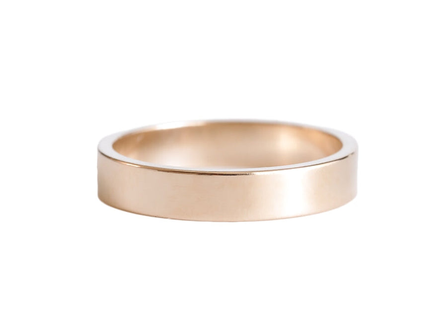 Flat Band 4-6mm Andrea Bonelli Jewelry 14k Rose Gold