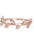 Vine Diamond Ring Andrea Bonelli Jewelry 14k Rose Gold