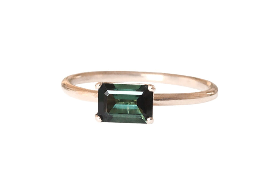 Bella Tourmaline Ring Andrea Bonelli Jewelry 14k Rose Gold