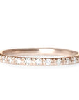 Iris Moissanite Ring Andrea Bonelli 14k Rose Gold