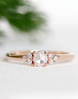 Sora Rose Cut Diamond Ring Andrea Bonelli Jewelry 