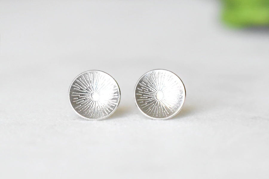 Silver Starburst Studs Andrea Bonelli Jewelry 