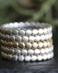 Silver Organic Pebble Band Andrea Bonelli Jewelry 