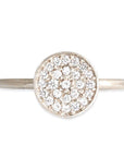 Madeline Pave Diamond Ring Andrea Bonelli Jewelry 14k White Gold