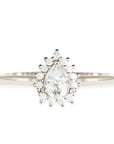 Aura Halo Lab Diamond Ring Andrea Bonelli Jewelry 14k White Gold