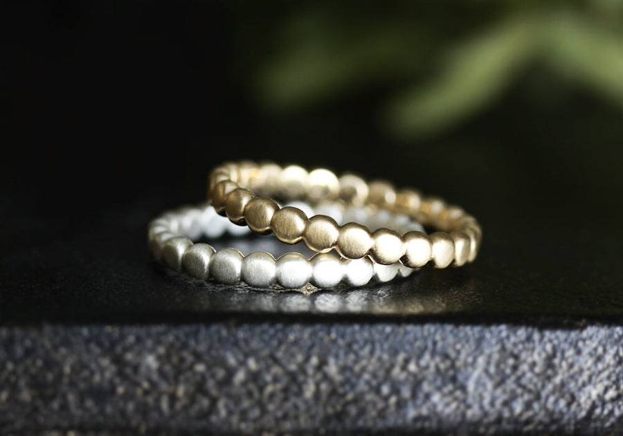 Silver Organic Pebble Band Andrea Bonelli Jewelry 