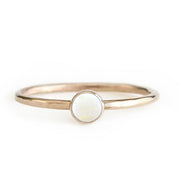 Aria Opal Stacking Ring Andrea Bonelli Jewelry 14k Yellow Gold