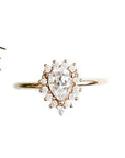 Aura Halo Lab Diamond Ring Andrea Bonelli Jewelry 