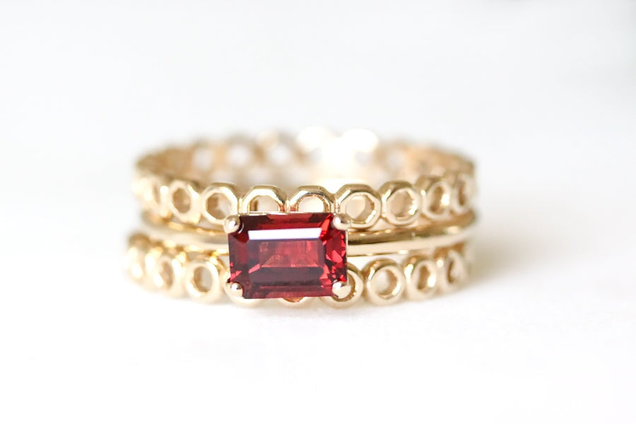 Bella Garnet Ring Andrea Bonelli Jewelry 