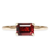 Bella Garnet Ring Andrea Bonelli Jewelry 14k Yellow Gold