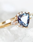 Isobel Halo London Blue Topaz Ring Andrea Bonelli Jewelry 