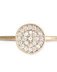 Madeline Pave Diamond Ring Andrea Bonelli Jewelry 14k Yellow Gold
