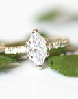 Tryst Marquise Moissanite Ring Andrea Bonelli Jewelry 